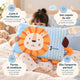 Oreiller enfant DREAMLION™ : juste à sa hauteur, ferme et moelleux, son copain du soir qu'elle emporte partout