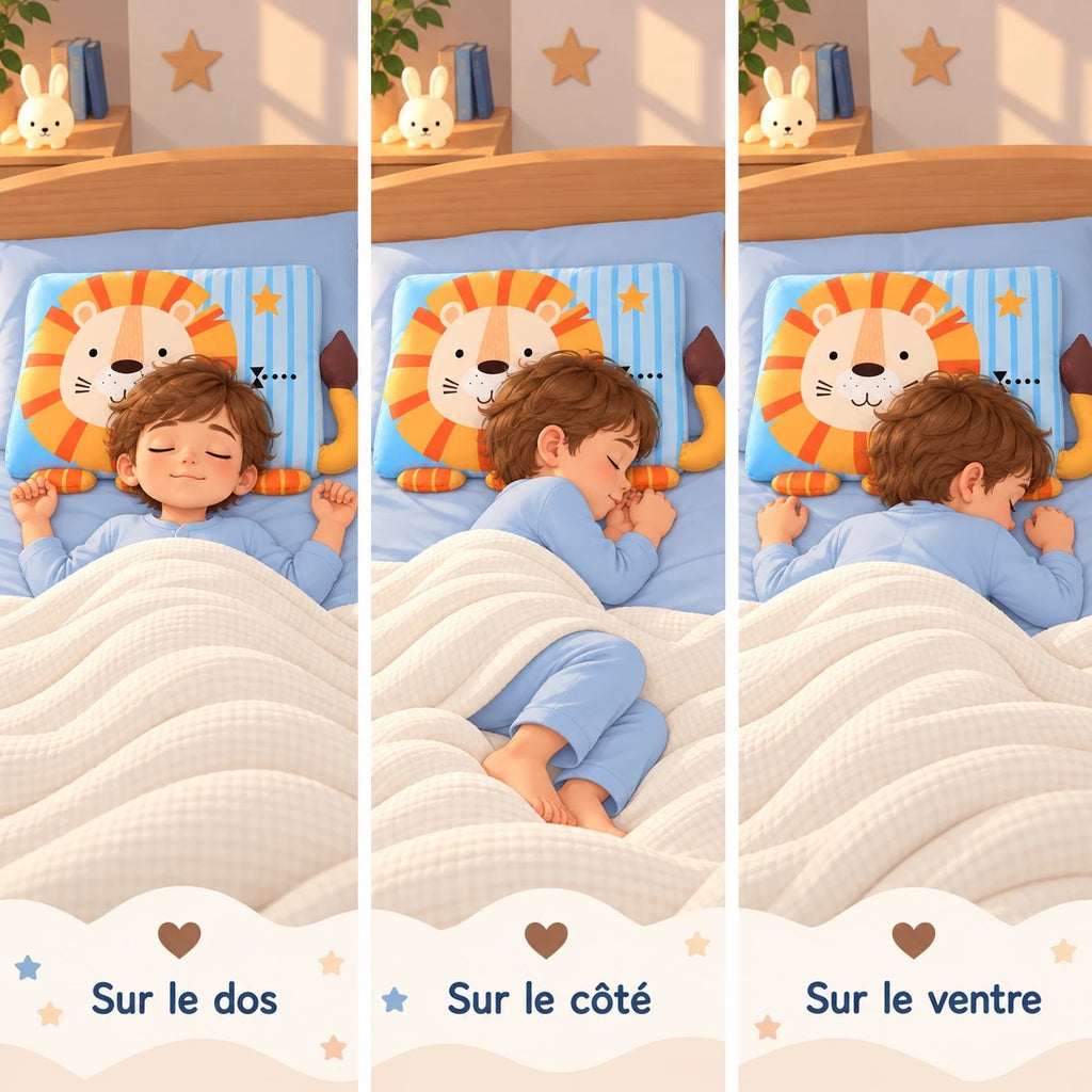 Oreiller DREAMLION™ : confortable sur le dos, sur le côté ou sur le ventre